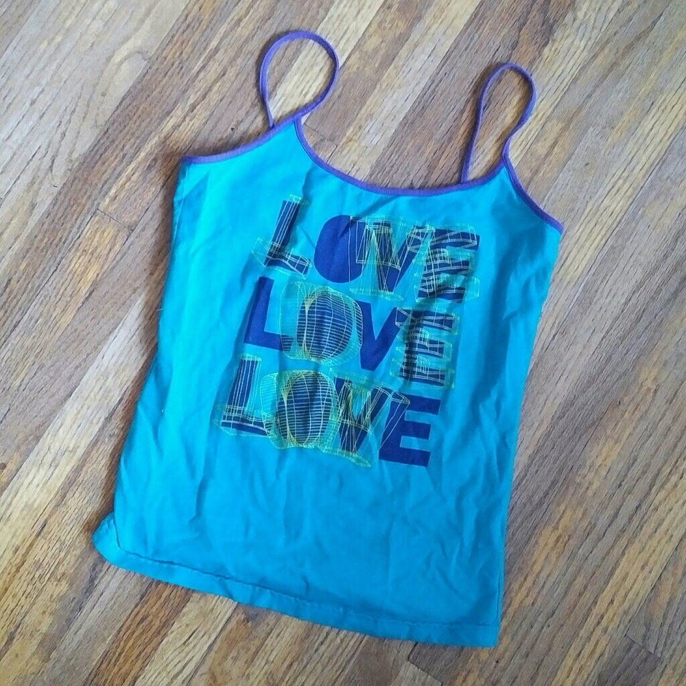 Zumba Fitness Turquoise and Purple Tank Top M - Picture 1 of 5